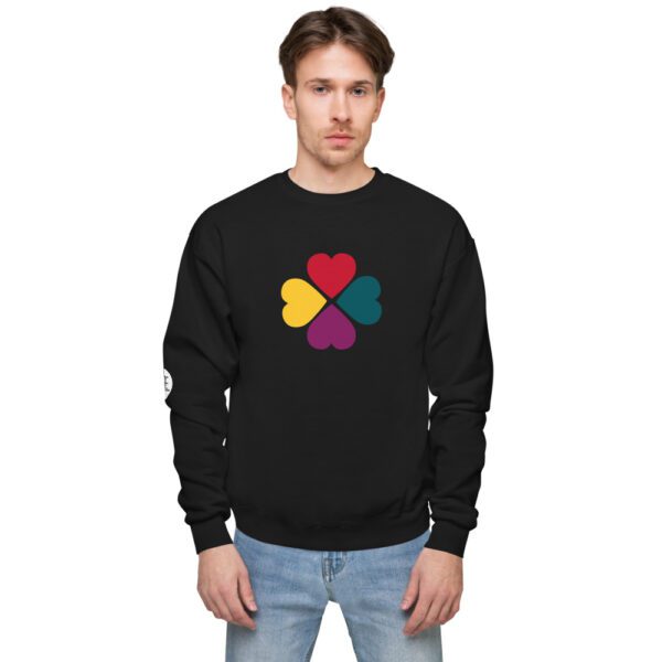 End Racism Black Unisex fleece sweatshirt - Image 7