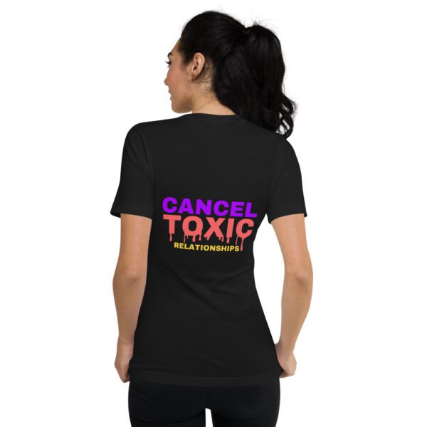 Toxic Unisex Short Sleeve V-Neck T-Shirt - Image 2