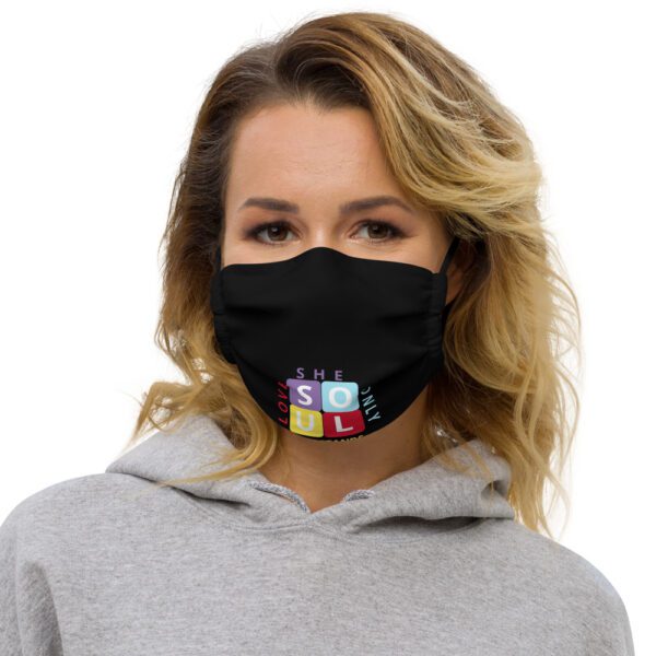 Soul Squares Premium face mask (Black)