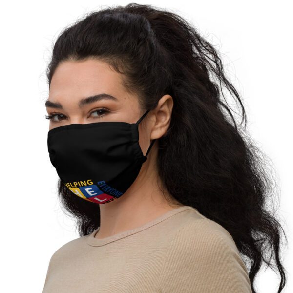 Heal Squares Premium face mask (Black) - Image 3