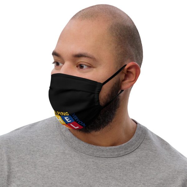 Heal Squares Premium face mask (Black) - Image 5