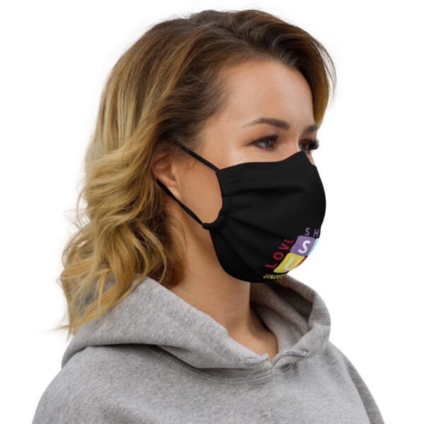 Soul Squares Premium face mask (Black) - Image 3