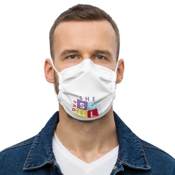 Soul Squares Premium face mask (White)