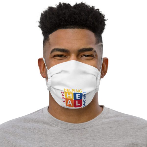 Heal Squares Premium face mask (White)