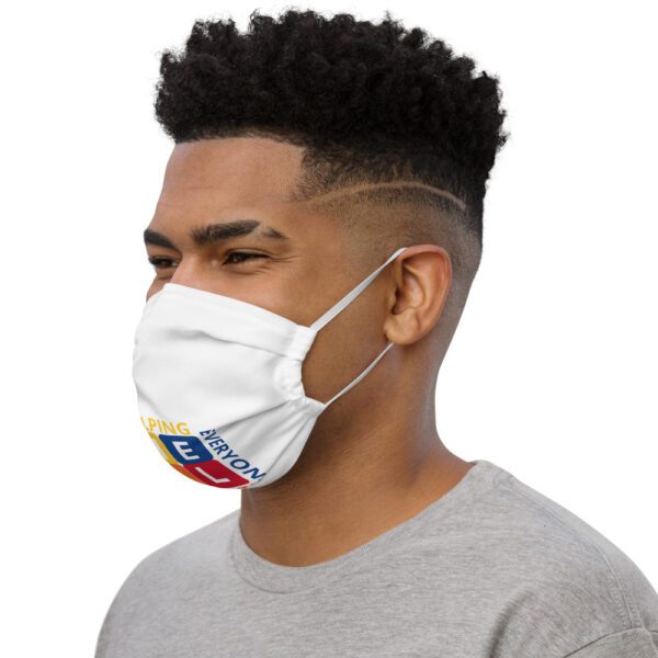 Heal Squares Premium face mask (White) - Image 3