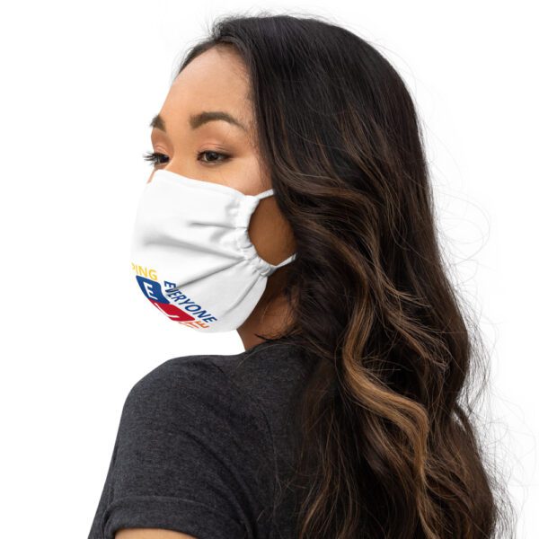 Heal Squares Premium face mask (White) - Image 6