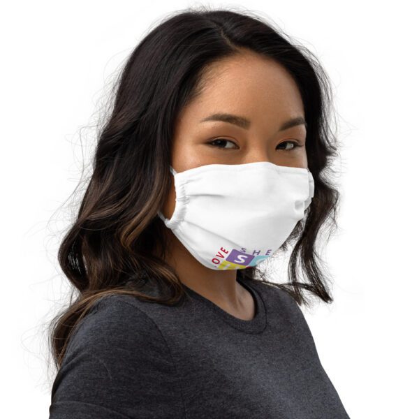 Soul Squares Premium face mask (White) - Image 5