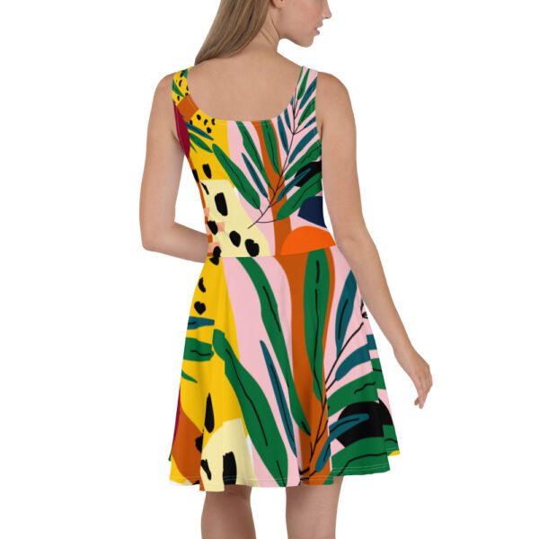 Tropical Skater Dress - Image 3