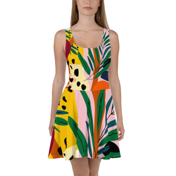 Tropical Skater Dress - Image 2