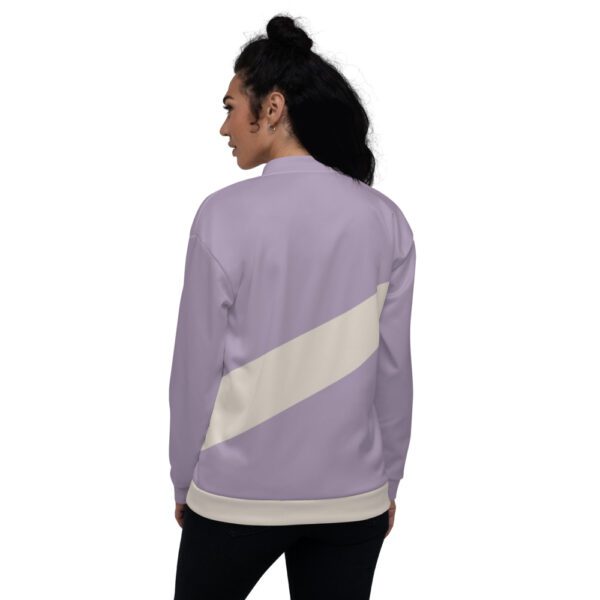 Lavender Unisex Bomber Jacket - Image 2
