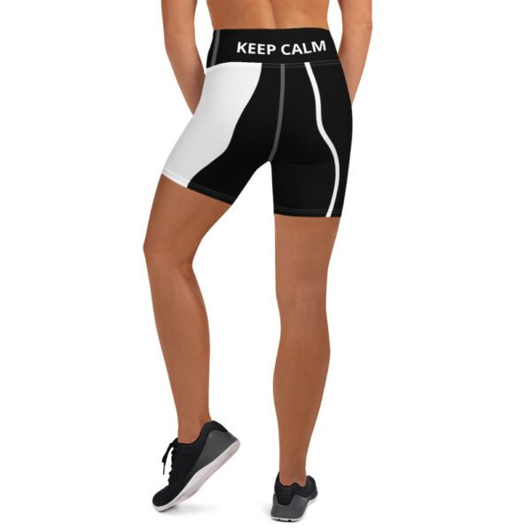 Keep Calm Yoga Shorts - Image 4