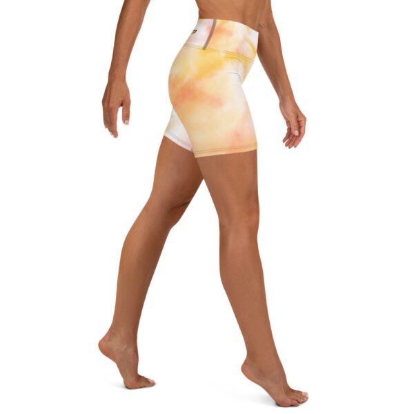 Love Is Happiness Yoga Shorts - Image 3