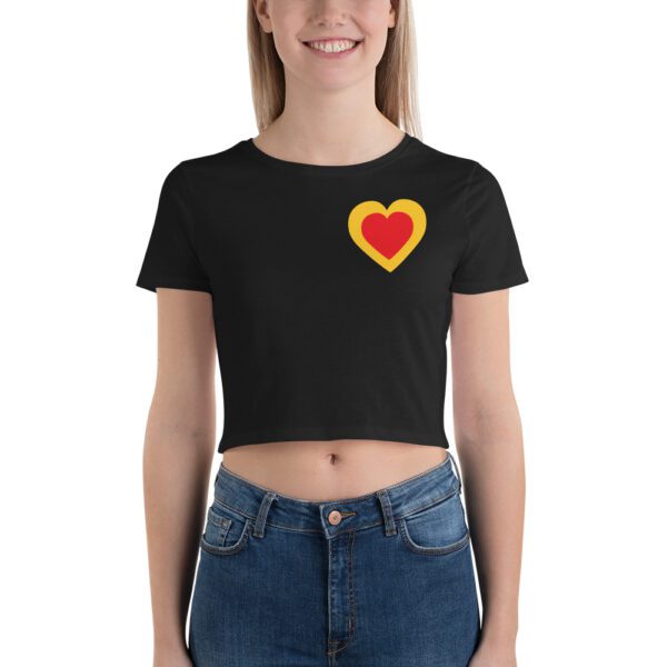 Happy Heart Women’s Crop Tee