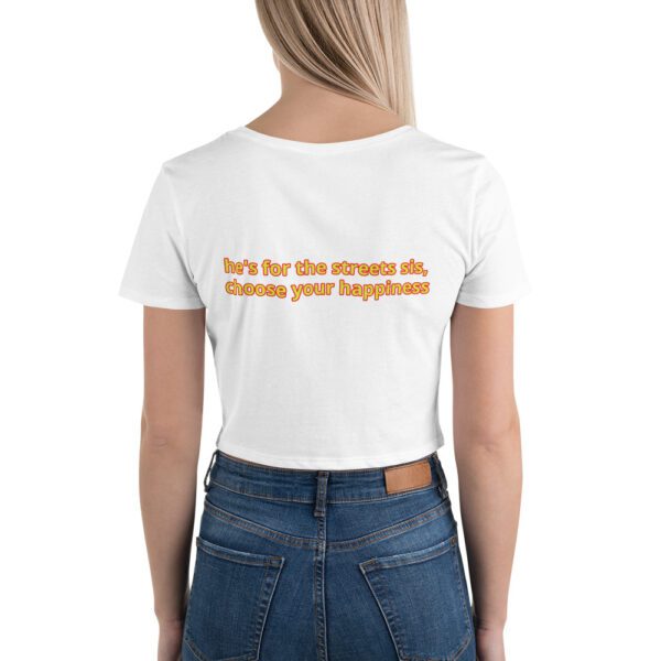 Happy Heart Women’s Crop Tee - Image 4