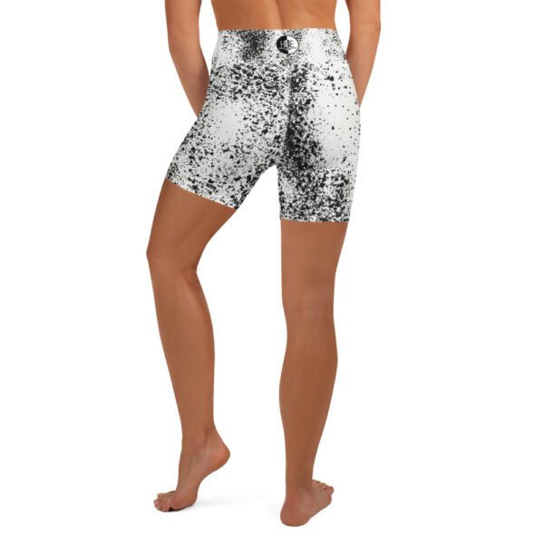 Paint Splatter Yoga Shorts - Image 4