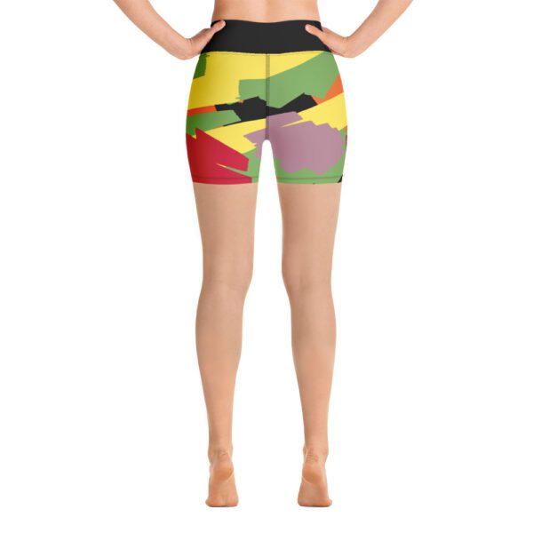 Paint Brush Yoga Shorts - Image 4