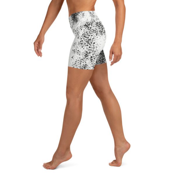 Paint Splatter Yoga Shorts - Image 2