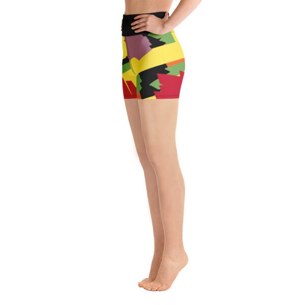 Paint Brush Yoga Shorts - Image 2