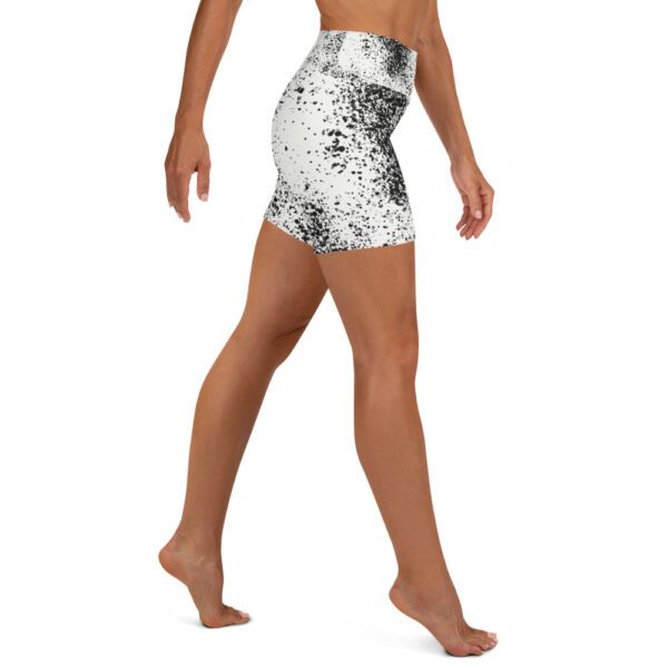 Paint Splatter Yoga Shorts - Image 3