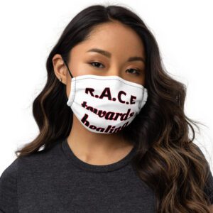 Towards Healing Premium face mask White