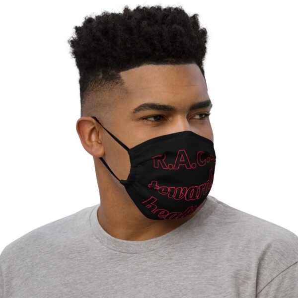 Towards Healing Premium face mask Black - Image 2