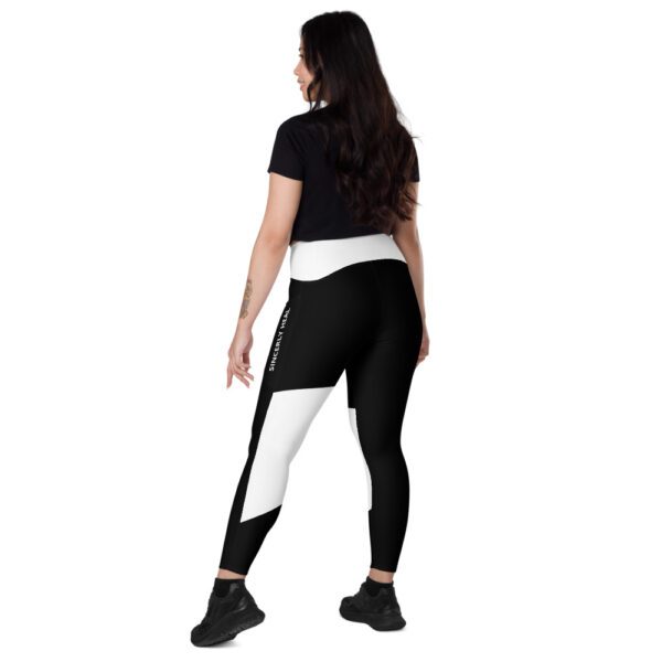Sincerely Heal Black and White Leggings with Pockets - Image 4