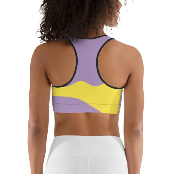 Sincerely Heal Purple and Yellow Sports bra - Image 4