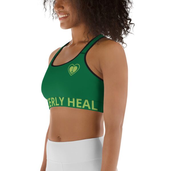 Sincerely Heal Peace Heart Sports Bra - Image 2