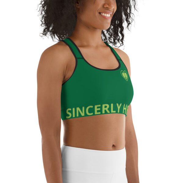 Sincerely Heal Peace Heart Sports Bra - Image 3