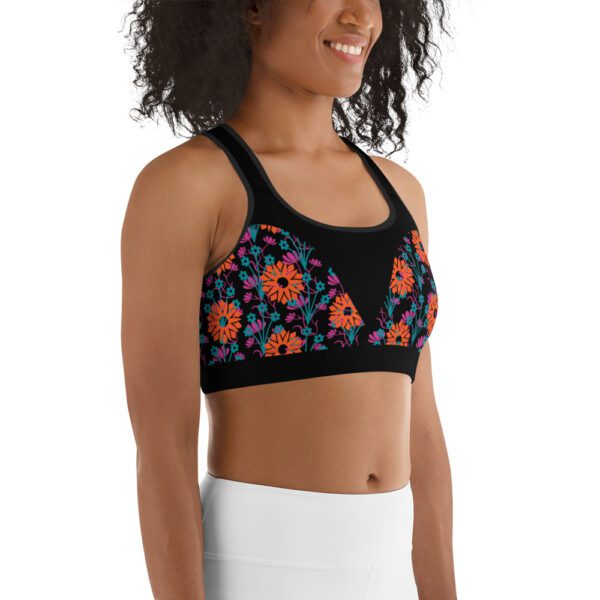 Florals Sports Bra - Image 3