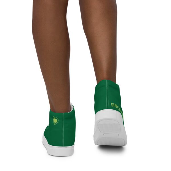 Sincerely Heal Peace Heart Women’s High Top Canvas Shoes - Image 2