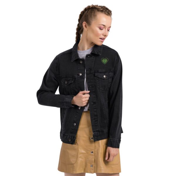 Unisex She Only Understand Love Denim Jacket - Image 5