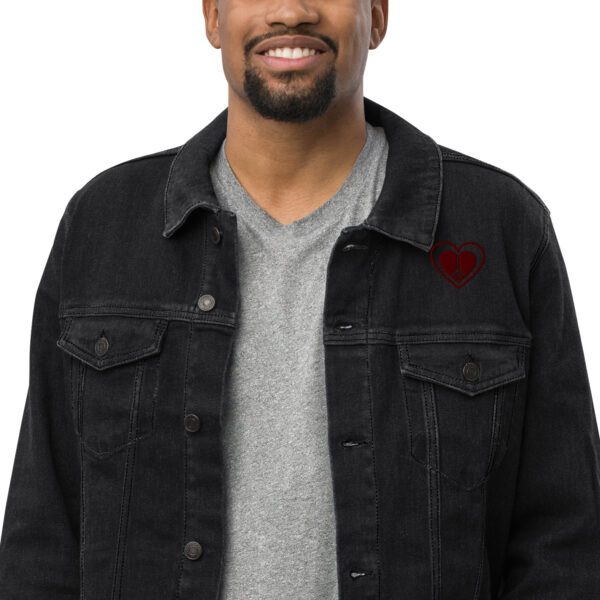 Unisex He Only Understands Love Denim Jacket - Image 3