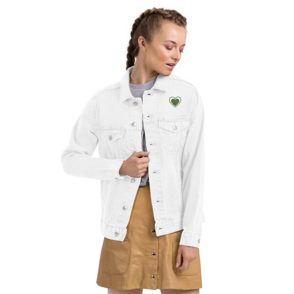Unisex She Only Understand Love Denim Jacket - Image 11