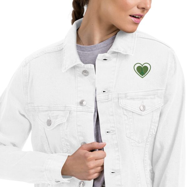 Unisex She Only Understand Love Denim Jacket - Image 12