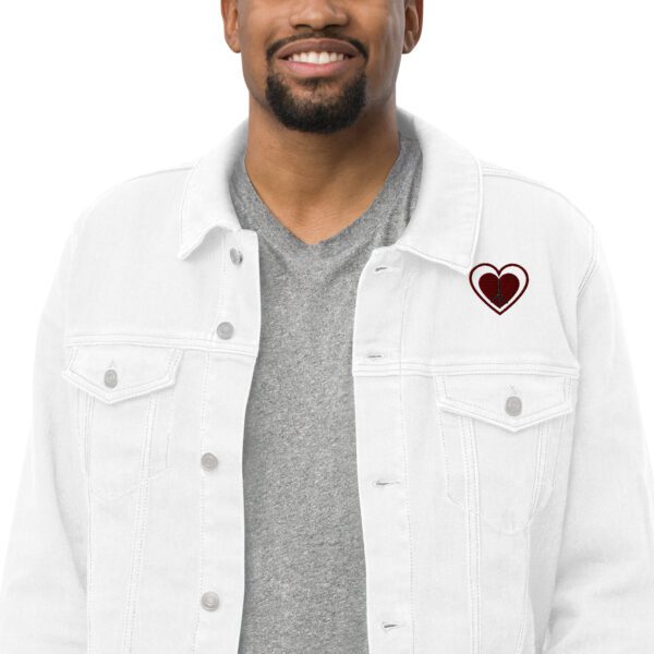 Unisex He Only Understands Love Denim Jacket - Image 5