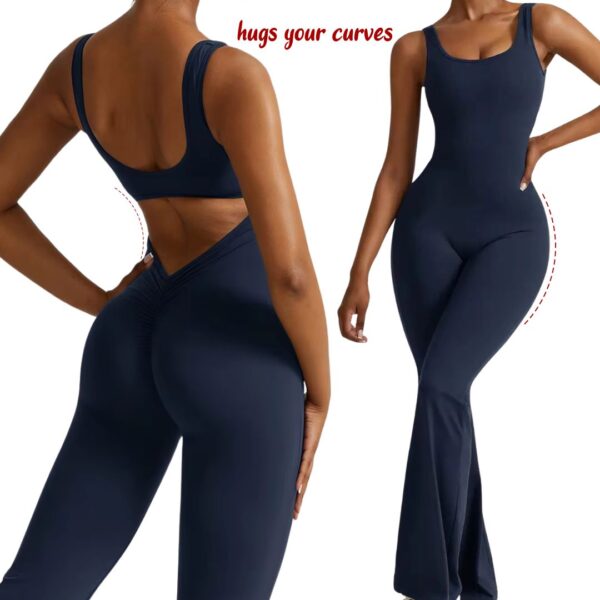 Scrunch Bottom Fitness Bodysuit - Image 4