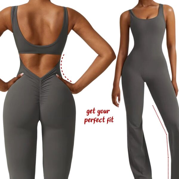 Scrunch Bottom Fitness Bodysuit - Image 3