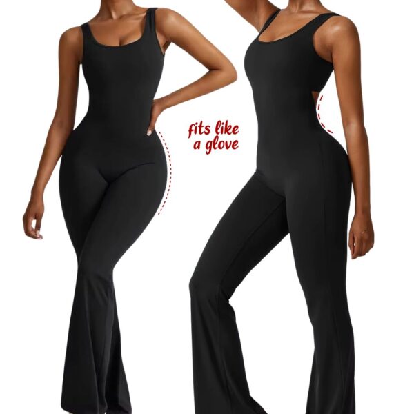 Scrunch Bottom Fitness Bodysuit - Image 2